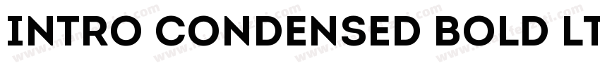 Intro Condensed Bold ltalic字体转换